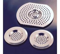 3 X STAINLESS STEEL SINK BATH PLUG HOLE STRAINER BASIN HAIR TRAP DRAINER COVER