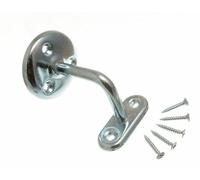 3 x Stair Hand Rail Brackets Wall Supports 2 1/2 INCH 63MM BZP Steel