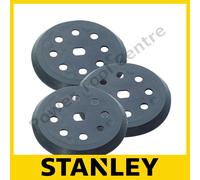 3 x Stanley Sander Hook & Loop Backing Pad BD190 BD190E BD190S SPEC375