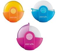 3 X Stylish Maped rotary eraser Zenoa Round fashion rubber School Stationery