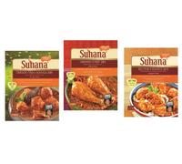 3 x SUHANA INDIAN CURRY MIX: Chicken Tikka Masala / Butter Chicken / Chicken Curry