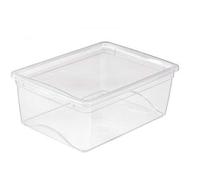 3 x SUNWARE Omega Clear Box with Lid - 11 Litre - 385 x 270 x 140 mm - Transparent