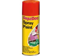 3 x SupaDec Spray Paint - 400ml - Bright Red