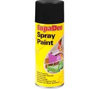 3 x SupaDec Spray Paint - 400ml - Gloss Black