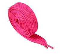 3 x Super Fat Neon Pink Wide Shoelaces for Trainers - 20mm x 120cm - Flat Coloured Replacement Laces for Sneakers, Skate Shoes, Basketball Boots & Casual Sports Footwear (Men & Women)
