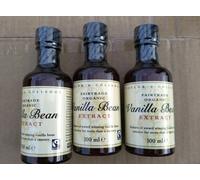 3 X Taylor and Colledge Fairtrade Organic Vanilla Bean Extract - 100ml FastP&P