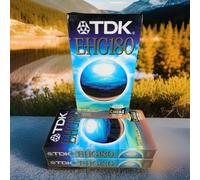 3 x TDK EHG-180 HiFi New Sealed Vintage 3 Hour Video Cassette VHS PAL Tape