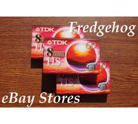 3 x TDK P5-60 HS (HIGH STANDARD) VIDEO 8 / 8mm / Hi8 CAMCORDER TAPES / CASSETTES