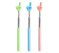 3 X Teachers Telescopic Pointer, Hand Pointer Stick For Kids, Classroom Pointer Extendable, For Kindergarten, Elementary School, Presentations, Teaching And Lecture (Blue Pink Green)