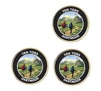 3 x Ten Tors Dartmoor (BU26) Lapel Pin Badges