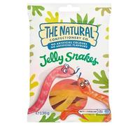 3 x The Natural Confectionery Company Jelly Snakes Sweets Bag 130g Delicious Tasty And Twisty Treat Gift Hamper For Birthday,Christmas,Easter Sold By Kidzbuzz