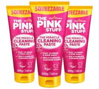 3 x The Pink Stuff Squeezable Miracle Cleaning Paste 200g - All-Purpose Household Cleaner, Tough Stain & Grease Remover for Kitchen, Bathroom, Oven, Sink & Tiles