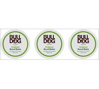 3 x Tubs Bulldog Original Beard Balm. Conditions & Provides Hold. 75 ml Size.