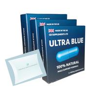 3 X Ultra Blue 400mg high Strength Tablets Bundle for Men (New Formula) - Natural Male Support Formula Maca, Ginseng & More