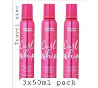 3 X Umberto Giannini Curl Whip Curl Activating Hair Mousse 50ml Pink Unisex