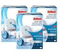 3 x UniBond AERO 360° Humidity Absorber with 3 x Refill | Ful Size Dehumidifier