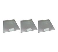 3 X Universal Cooker Hood Metal Grease Filter 280mm X 320mm By Ufixt