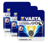 3 x Varta LR54 batteries Alkaline 1.5V V10GA 189 AG10 LR1130 Coin cell Blister