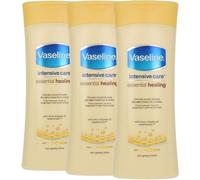 3 x Vaseline Intensive Care Body Lotion Essential Healing 400 ml