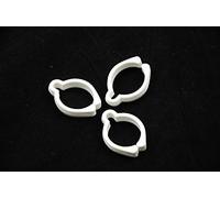 3 x VINTAGE BICYCLE 1" 25.4mm WHITE PLASTIC BIKE BRAKE GEAR CABLE CLIPS 80's MADE