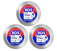 3 x VO5 Extreme Style Matt Clay Extra Hold For Sculpted Texture And Choppy Matt Finish All Day Hold 30ml Travel Size Pack of 3