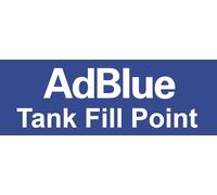 3 x Warning Adblue Ad Blue Fill Tank Point Label Adhesive Gloss Vinyl Label Stickers 135mm Wide x 45mm deep