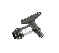 3 X Water Butt Tap - Black Plastic with Snap Fit - Hozelock Compatible