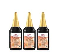 3 x Wella Color Fresh Hair Toner 75ml - 7/3 Medium Blonde/Gold