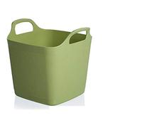 3 x Wham 29351 Flexi to Store Square Tub 25 Litre - Lime Green