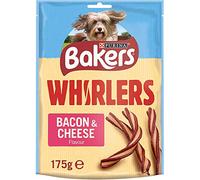 3 x Whirlers Dog Treats Bacon and Cheese 175g - Case of 6 (1.05kg)