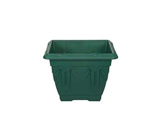 3 X Whitefurze G02046 30cm Square Venetian Planter - Forest Green
