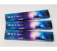 3 X Wicca Ritual New Moon Incense Sticks with Free Souvenir Badge by Sterling Effectz