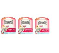 3 x Wilkinson Sword Quattro for Women Razor Blades - 3 Pack of 18 Blades