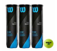 3 X WILSON TOUR PREMIER TENNIS BALLS 4 Ball Tubes (12 Balls) - FREE POST