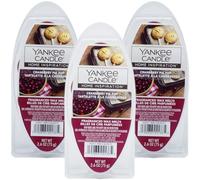 3 x Yankee Candle Fragranced Wax Melts Tarts 18 Cubes (3x75g) Cranberry Pie Pop