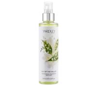 3 x Yardley Lily of the Valley Moisturising Body Mist 200ml