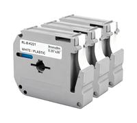 3 x Yowell M-K221 Compatible with Brother MK-221 9 mm 3/8 White Replacement for MK-221S MK221 MK221S Label Tape for Brother P-Touch PT-85 PT-80 PT-75 PT-55 PT-60 PT-65 PT-BB4 PT-90 PT-M95, Black on