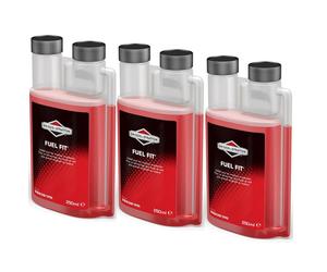 3 xGenuine Briggs & Stratton Fuel Fit 250ml 992381 Stabiliser Keeps Petrol Fresh