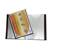 3 XTiger A4 Black Display Book Folder Rigid Cover - 40 Pockets