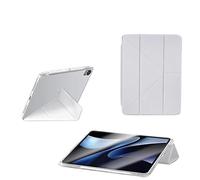 3+Y Fold Tablet Case Suitable For Samsung Galaxy Tab S11 SM-X730 X736B 2025 With Pencil Holder Acrylic Clear Stand Cover(Gray)