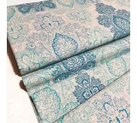 3-Yard 108'' Wide Cotton for Quilt Backing, Duvet Covers, Pillow Cases, Bed Sheets| 100% Cotton Fabric by The Yard|Quilt Backing Fabric 108 Wide |Des. 102 Blue