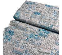 3-Yard 108'' Wide Cotton for Quilt Backing, Duvet Covers, Pillow Cases, Bed Sheets| 100% Cotton Fabric by The Yard|Quilt Backing Fabric 108 Wide |Des. 104 Blue