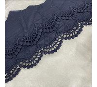 3 Yard 14 cm Wide Vintage Lace Trimming Lace Ribbon Lace Border Embroidery Decorative Ribbon Lace Flower Ribbon for Sewing Craft Lingerie Wedding Dress Wedding Home Decoration, Black