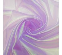 3 Yard Sheer Magic Iridescent Laser Gradient Organza Fabric (Magic Purple)