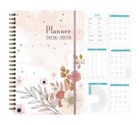 3 Year Calendar 2026-2027-2028 Monthly Planner,36 Months Notebook Calendar - 2026-2028 Spiral Bound Notebook Monthly Planning Tool for Students Mom School Work Tasks Managing
