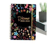 3 Year Calendar 2026-2027-2028 Monthly Planner,Habit Tracker 36 Months | 2026-2028 Spiral Bound Notebook Monthly Planning Tool for Students Mom School Work Tasks Managing
