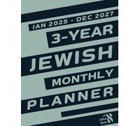 3-Year Jewish Monthly Planner January 2025 - December 2027