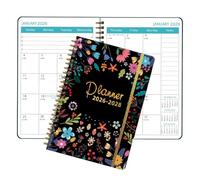 3 Year Monthly Planner | Daily Agenda 36 Months | 2026-2028 Spiral Bound Notebook Monthly Planning Tool for Students Mom School Work Tasks Managing