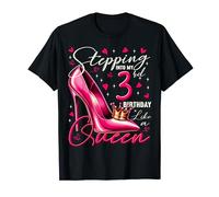 3 Year Old Gifts High Heels Stepping Into My 3rd Birthday T-Shirt