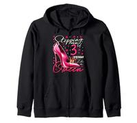 3 Year Old Gifts High Heels Stepping Into My 3rd Birthday Zip Hoodie